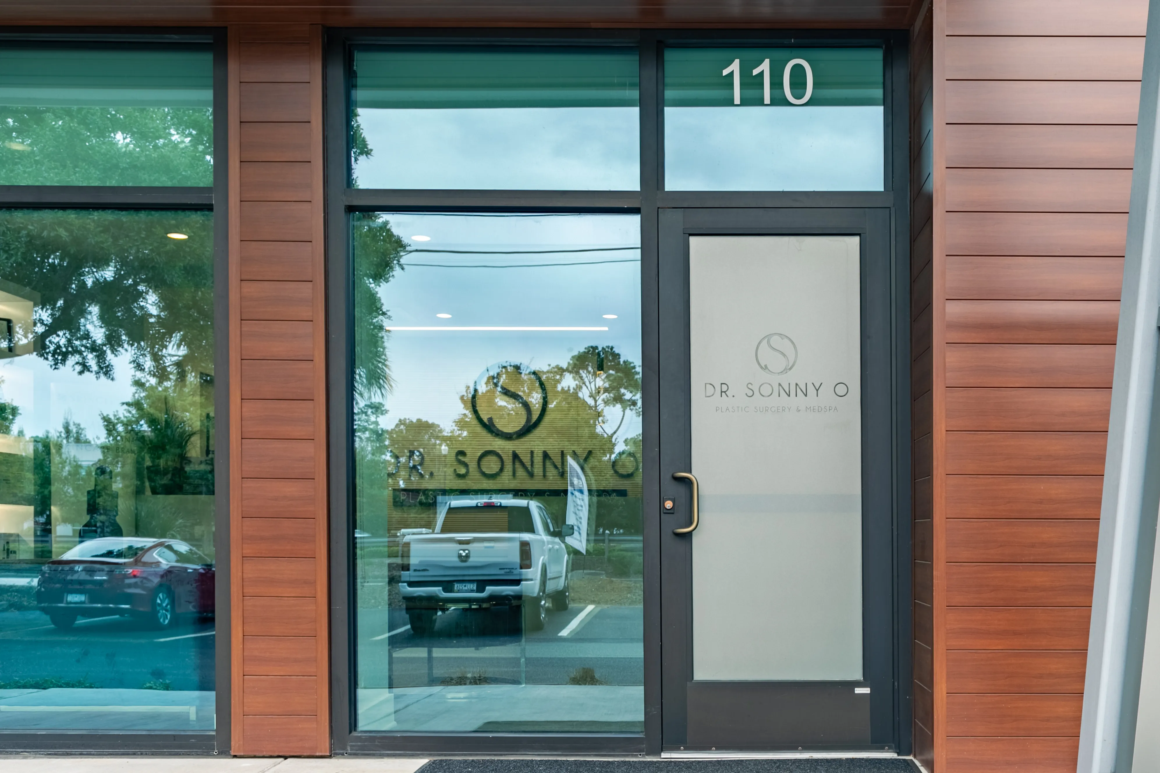 Clean, professional medical spa treatment room with neutral tones at Dr. Sonny O Plastic Surgery & Medspa in Mount Pleasant