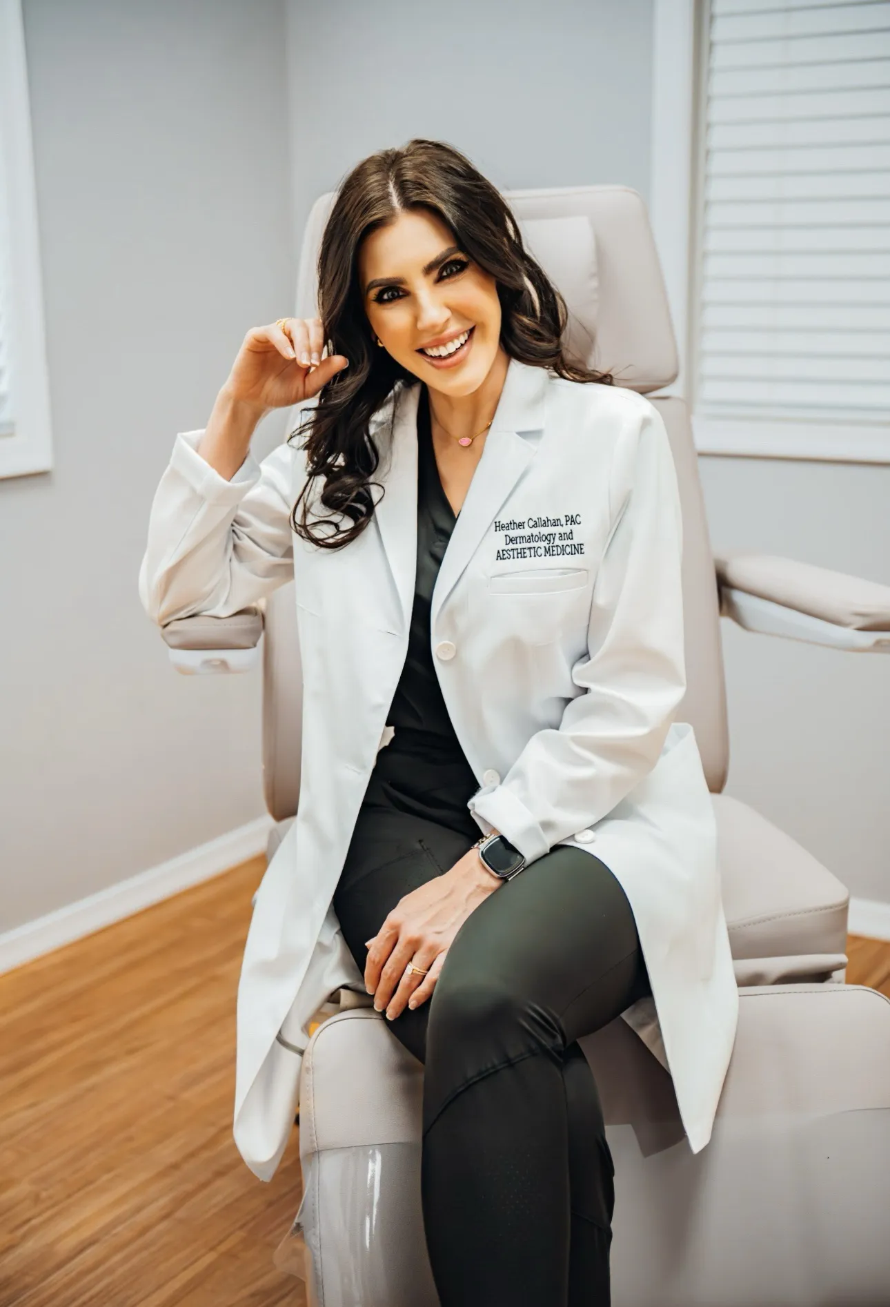 Clean, professional medical spa treatment room with neutral tones at Skin Deep Concierge Medicine in Warrenton