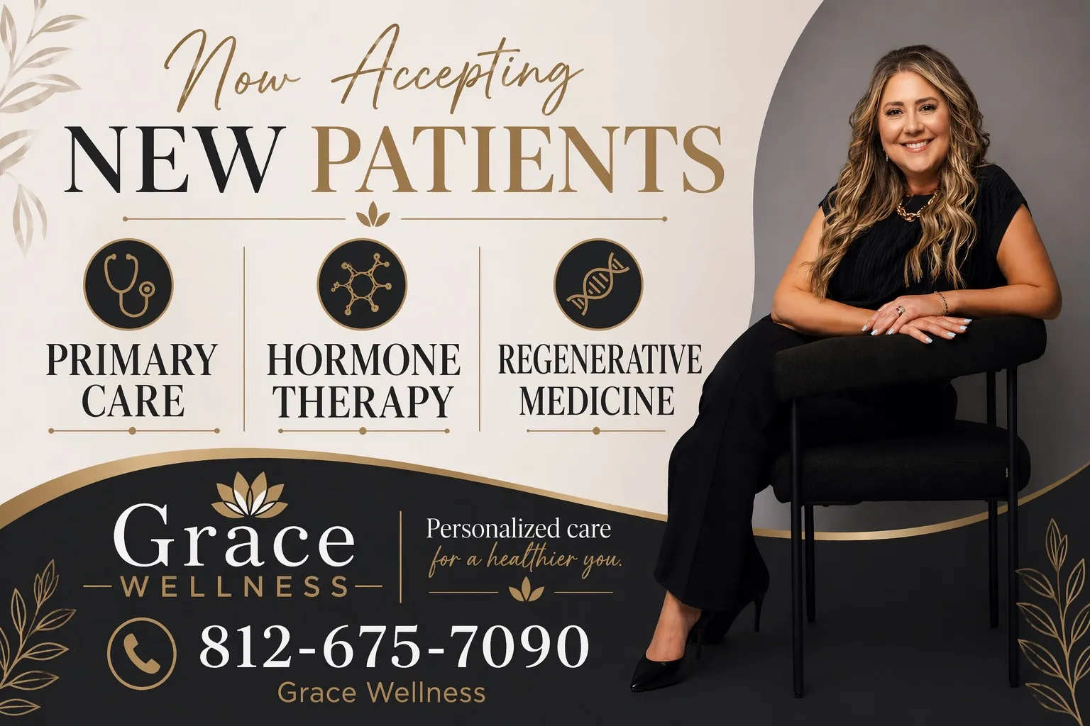 Clean, professional medical spa treatment room with neutral tones at Grace Wellness & Medi Spa in Bedford 