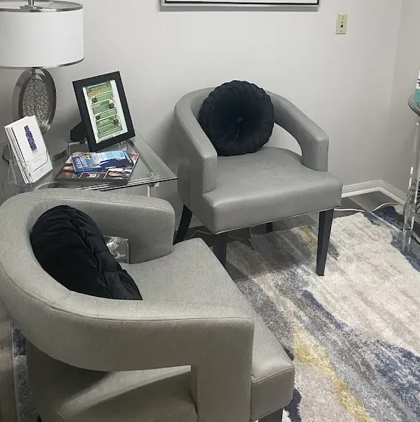 Clean, professional medical spa treatment room with neutral tones at Southern Skin City in Harvey