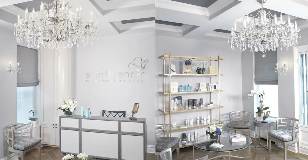 Clean, professional medical spa treatment room with neutral tones at Dr. Marina Peredo - NYC in New York