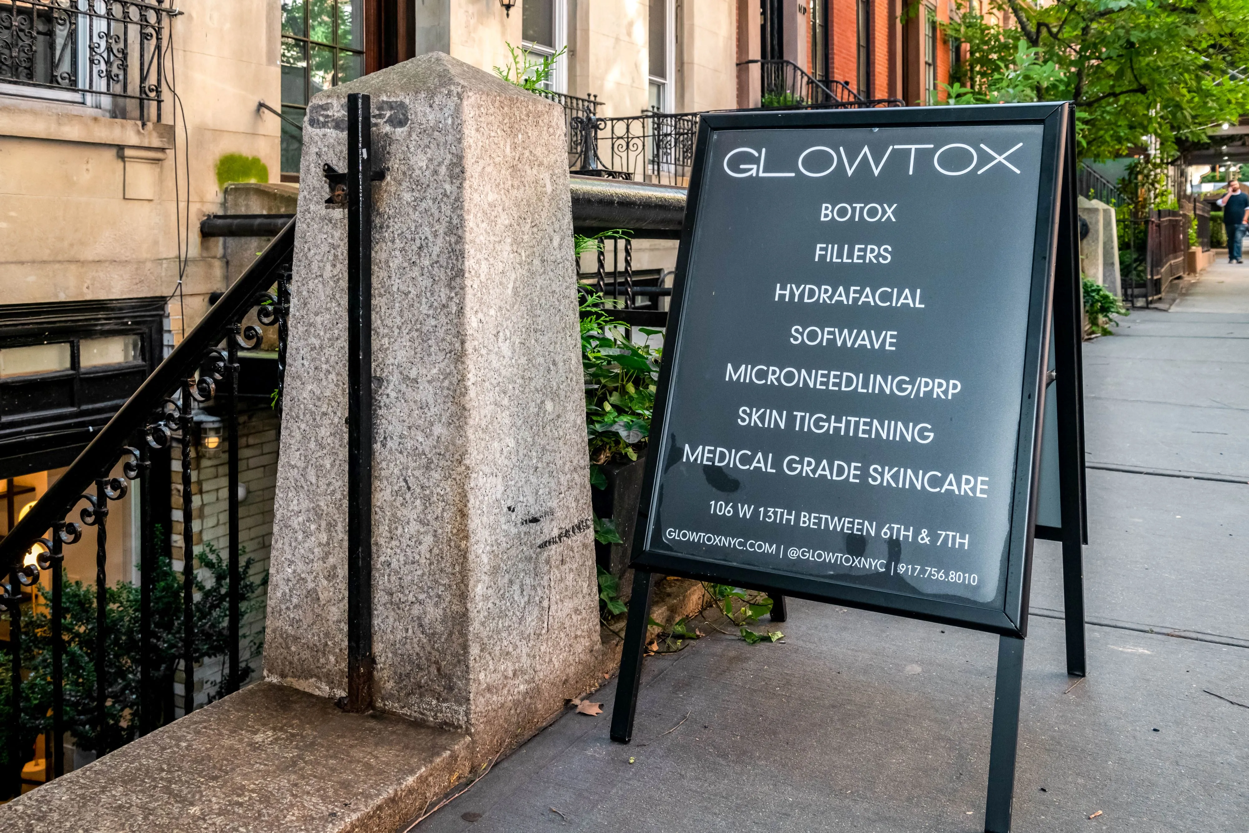 Clean, professional medical spa treatment room with neutral tones at Glowtox in New York