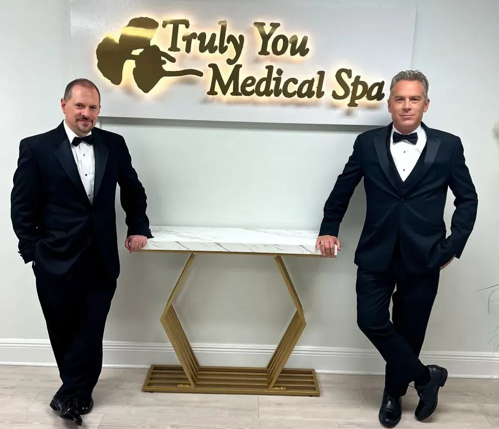 Clean, professional medical spa treatment room with neutral tones at Truly You in Lake City