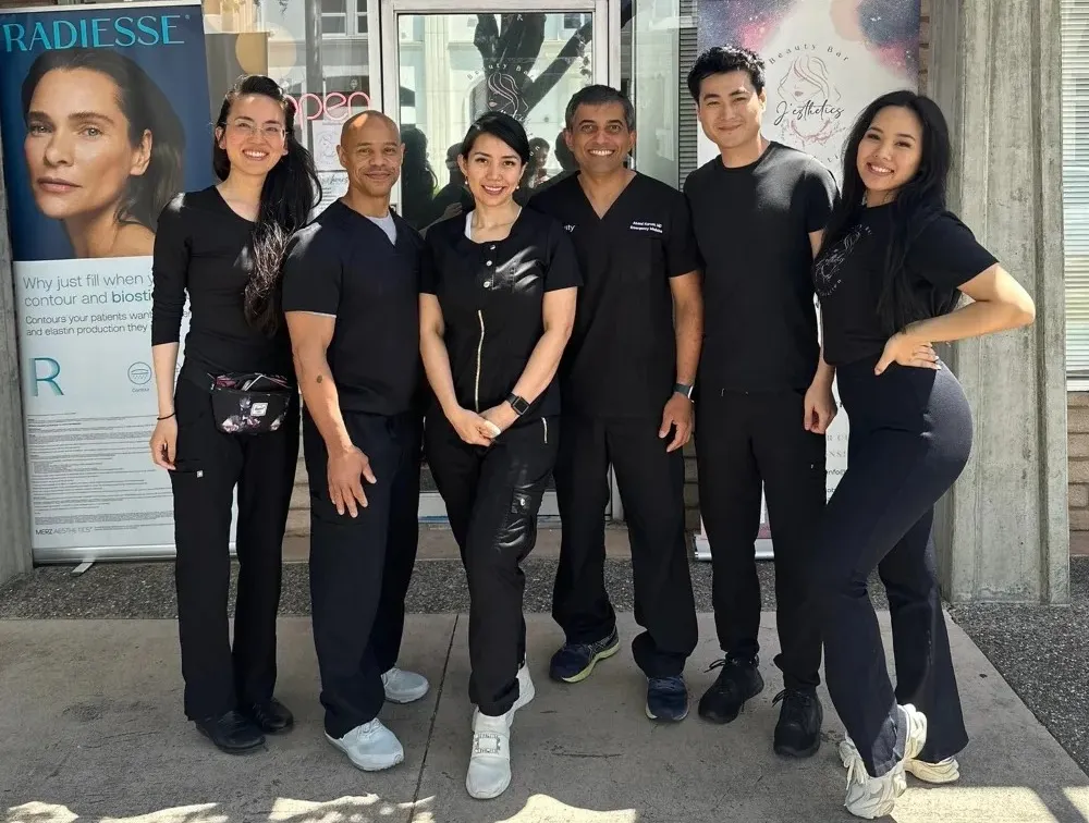 Clean, professional medical spa treatment room with neutral tones at J'esthetics, INC. in Santa Clara