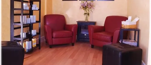 Clean, professional medical spa treatment room with neutral tones at Karen Anderson c/o Rejuv Skin Spa in Castle Pines
