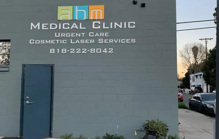 Clean, professional medical spa treatment room with neutral tones at ABM Medical in Woodland Hills