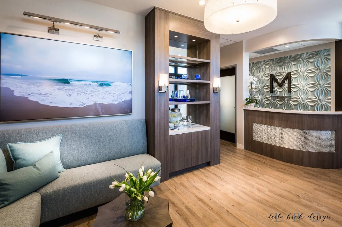 Clean, professional medical spa treatment room with neutral tones at Marcus Medical Spa in Redondo Beach