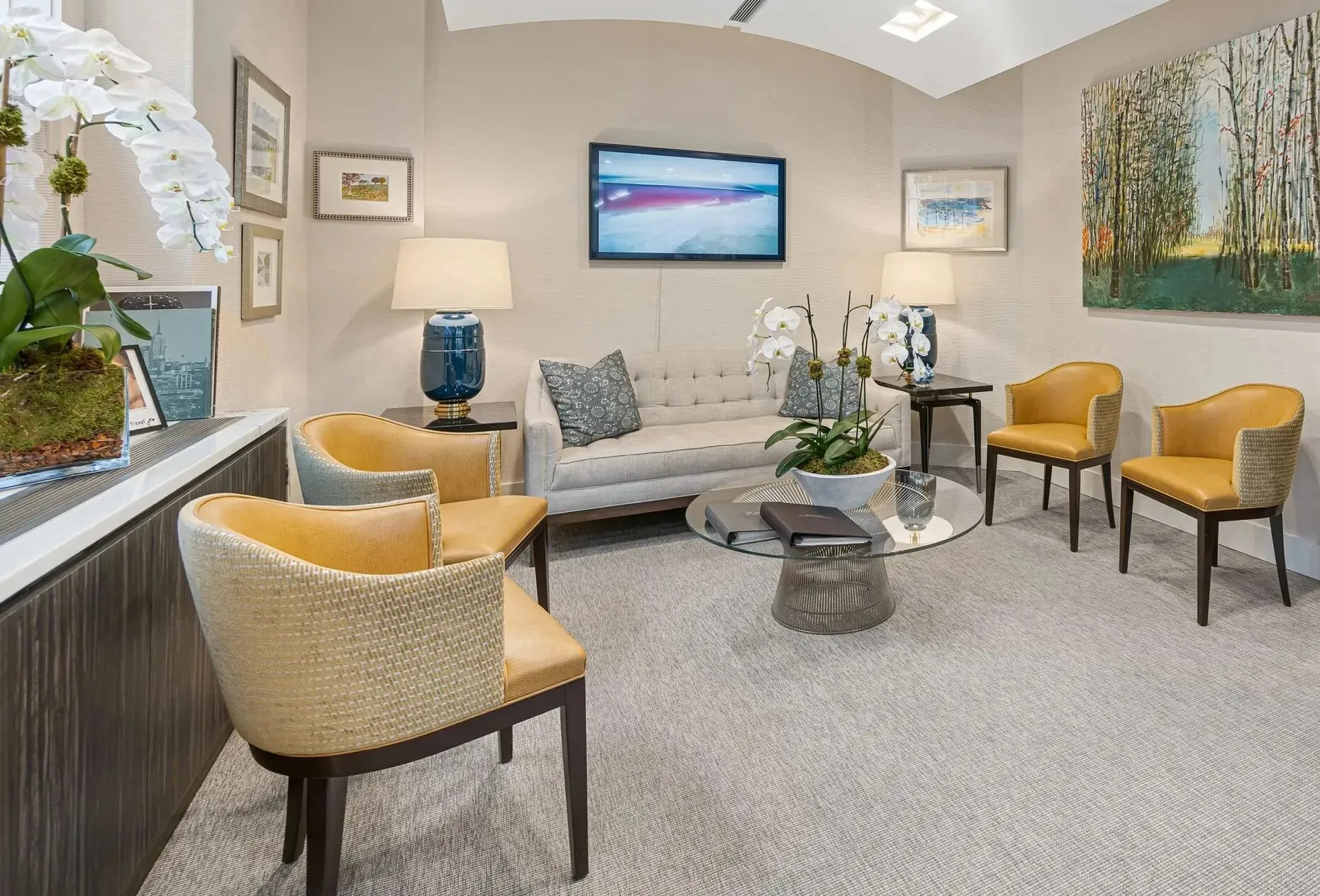 Clean, professional medical spa treatment room with neutral tones at Ariel Ostad, MD in New York