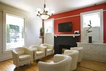 Clean, professional medical spa treatment room with neutral tones at PREMIER DERM CENTER in Houston