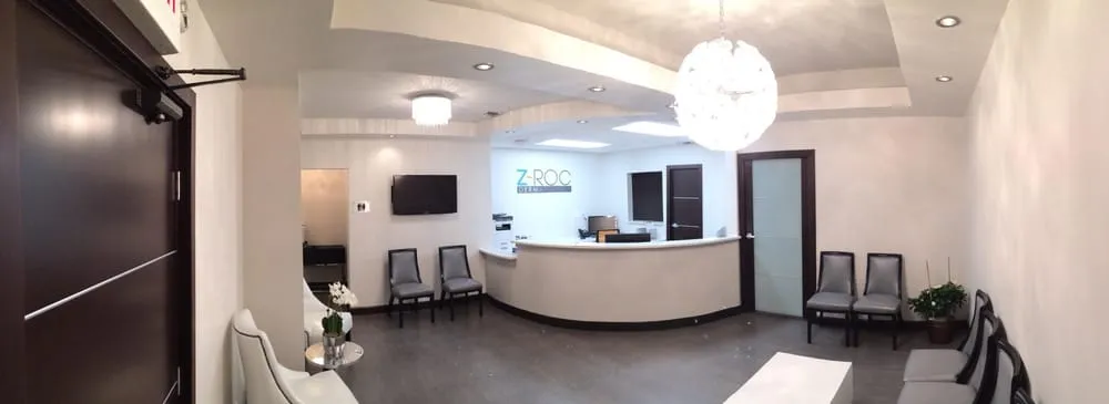Clean, professional medical spa treatment room with neutral tones at ZRoc Dermatology in Fort Lauderdale
