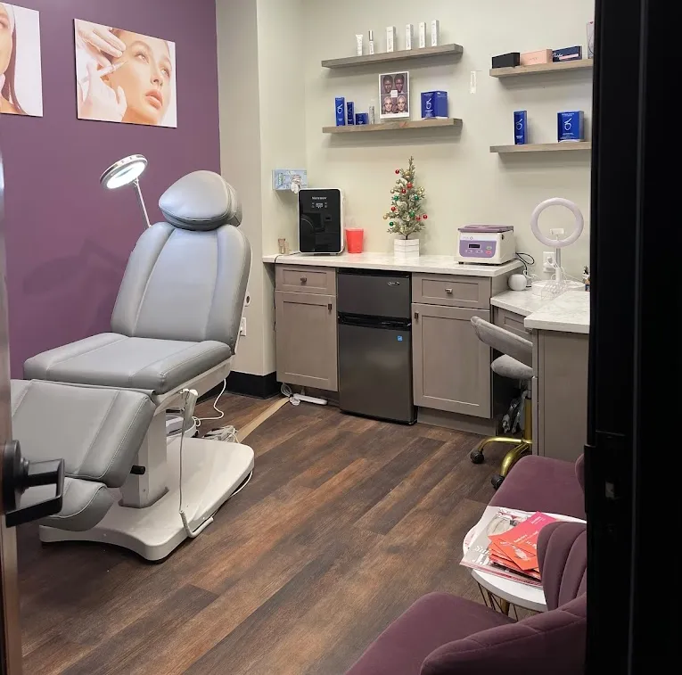 Clean, professional medical spa treatment room with neutral tones at Sunny Medical Aesthetic in Wyckoff