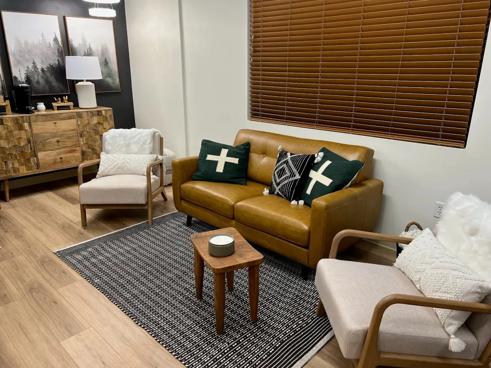 Clean, professional medical spa treatment room with neutral tones at Big Life Integrative Health in Lone Tree