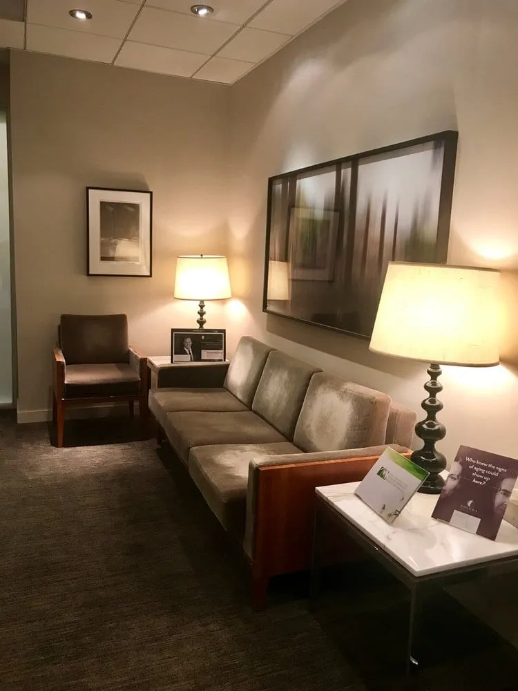 Clean, professional medical spa treatment room with neutral tones at Skin Care & Laser Physicians in Los Angeles