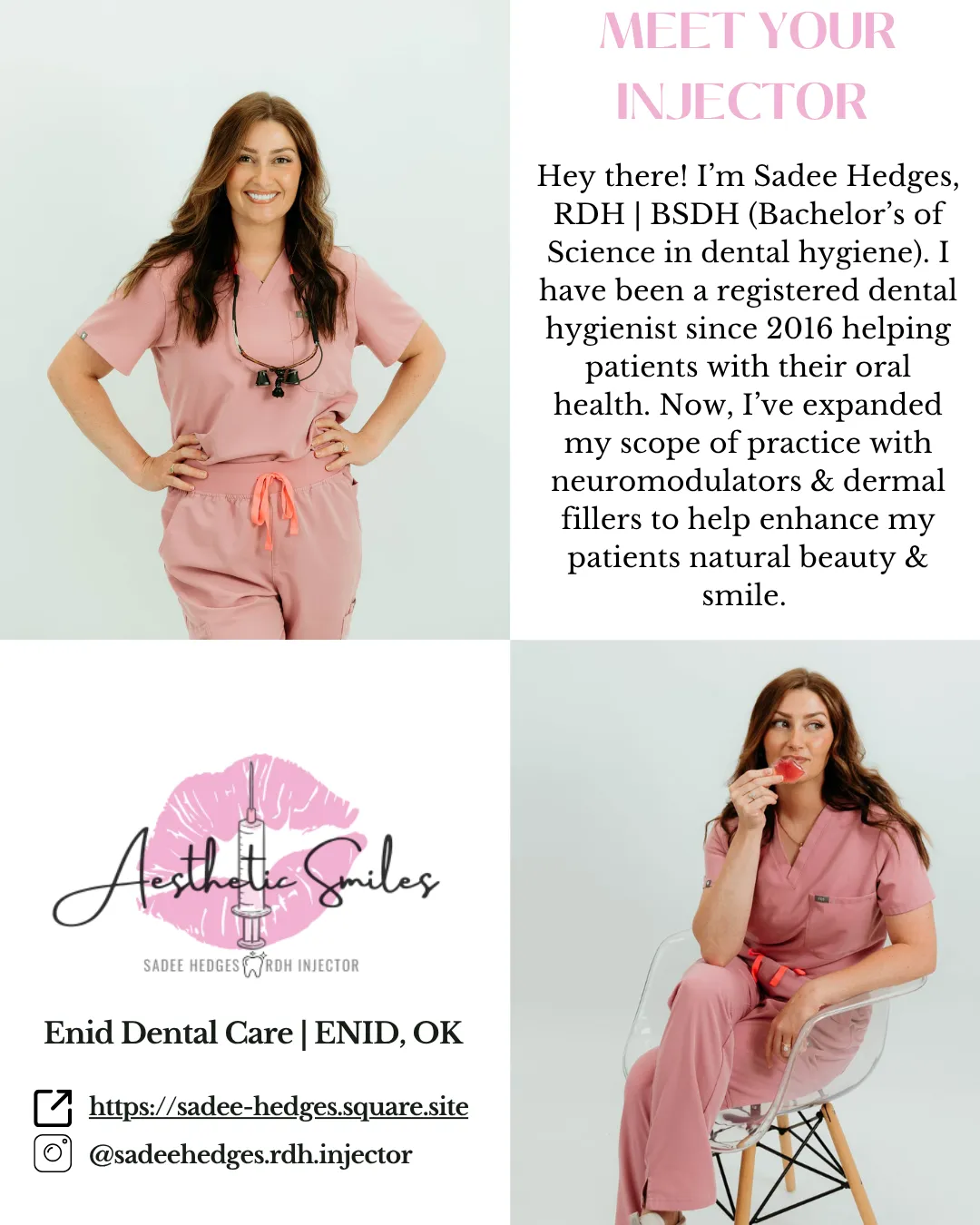 Clean, professional medical spa treatment room with neutral tones at Aesthetic Smiles, LLC in Enid