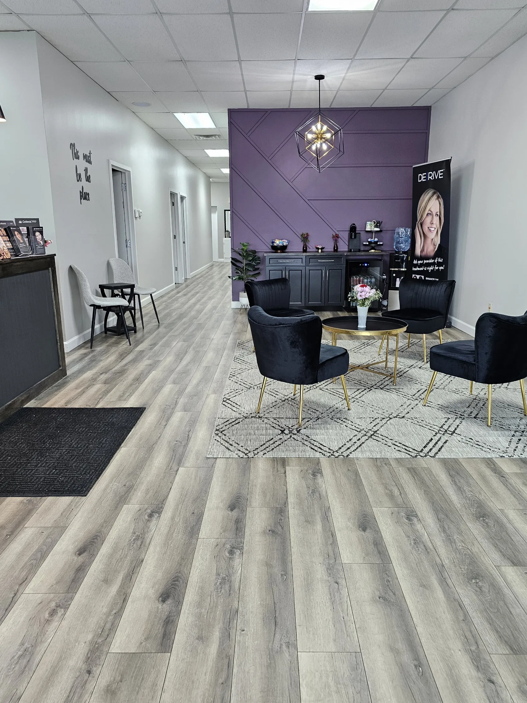 Clean, professional medical spa treatment room with neutral tones at NPS Wellness & Aesthetics in Elkhart