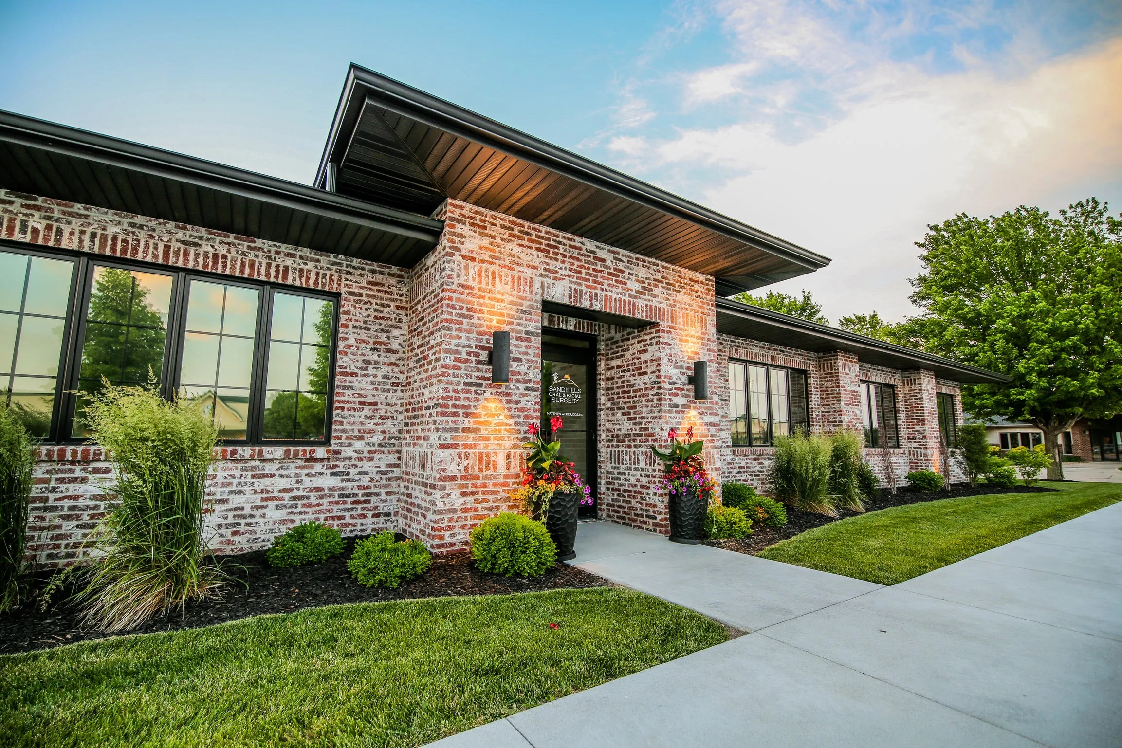 Clean, professional medical spa treatment room with neutral tones at Sandhills Oral and Facial Surgery in Kearney