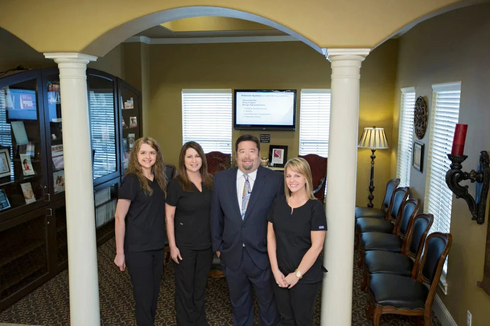 Clean, professional medical spa treatment room with neutral tones at The Plastic Surgery Center in Shreveport